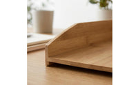 Letter Tray Bamboo Stackable Letter Tray Stackable Desk Organizer Slanted Front accessibleTop