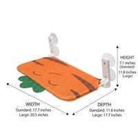 Hanging Cat Bed Window Cat Bed, Suction Cup Cat Hammock for Indoor Cats, Space Saving Foldable Frame with Breathable Mesh Material