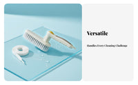 Liquid Dispensing Shoe Brush Versatile Liquid Adding Shoe Brush Multifunctional Push Button Cleaning Tool for Homeowners, Homemakers, Home, Travel