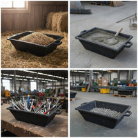 Rubber Tub with Handles Portable Mixing Tub General-Purpose for Gardens