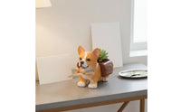 Drainage Hole Corgi Planter Cute Cartoon Design Corgi Succulent Pot Gift Idea Succulent Planter Multifunctional for Desk