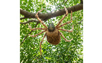 Giant Arachnid with Light-up Eyes Furry Arachnid with Bendable Legs Hairy Decoration for Spooky Houses