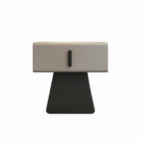 Modern Minimalist Nightstand with Storage Luxury Aesthetic Single-Drawer Pedestal Cabinet Compact Size Bedside Table Sturdy Construction for Homeowners, Apartment Dwellers, Students, Guest Room, Hotel, Entryway, Office