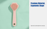 Pet Cat Paw Comb, Deshedding Brush for Cats and Dogs, Bath Cleaning Massage Brush Hair Remover