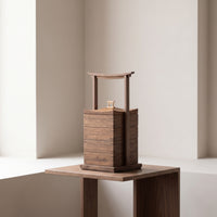 Wooden Storage Box with Handle Wooden Snack Box with Lid Rustic Tea Storage Chest for Hosts