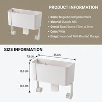 Fridge Rack and Organizer for Space Saving Kitchen Storage, Wall Mounted with Under Cabinet Design for Dorm Room Students