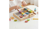 Wooden Barbecue Playset Educational Wooden Barbecue Play Set Realistic Design Grill Toy for Playroom, Kindergarten