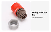 Leak-Proof Water Connector Easy Installation Water Pipe Quick Connect Adapter Secure Fit for Outdoor, Car Washing