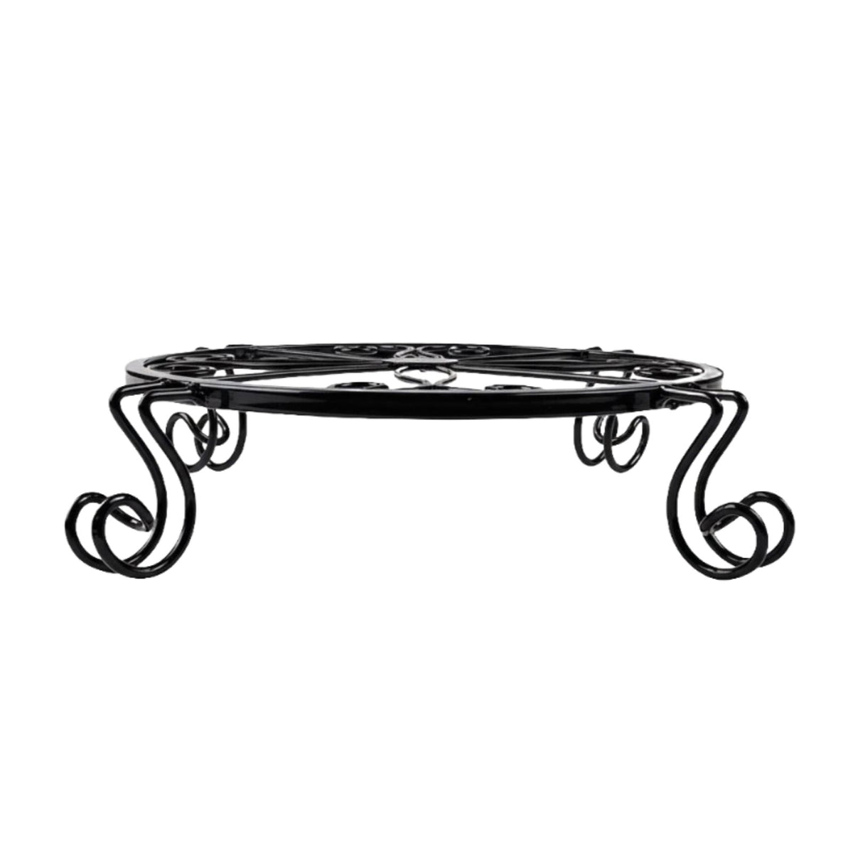 3 Pieces Wrought Iron Plant Stand Heavy Duty Metal Flower Pot Holder Rust-Proof