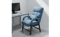 Thick Padded Cushion High Back Lazy Sofa Chair Adjustable Backrest Textile Recliner Armchair Heavy Duty Frame Ergonomic Reading Chair Anti-Pilling for College Students, Dorm Room, Bedroom