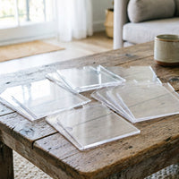 20 Pieces Easy to Use Clear Adhesive Pocket Waterproof Planner Pocket Insert