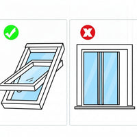 Roof Window Closure with Zipper Lightweight Window Sealing Cover White for Renters, Skylights