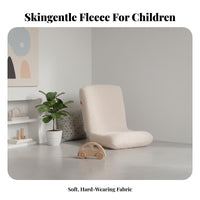 Removable and cleanable Cover stuffed animal Armchair Soft Fleece Texture cubShaped Floor Sofa Lowsilhouette Design children's Furniture Child-Safe for Toddlers, Babies, Parents, storybook corner, Playroom, Nursery, Bedroom