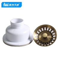 TALEA 114mm European-Style Sink Drainer with PVD Antique Copper Finish