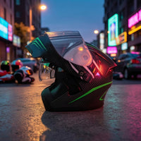 Aerodynamic Modular Full Face Helmet | Lightweight, Flip-up Modular Helmet, for Street Riding