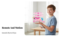 Easy to Operate Hand Sensor Flying Toy Built-in Rotation Stabilizer Induction Hover Aircraft LED Lights for Children, Beginners, Party, Home