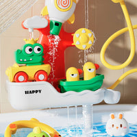 Handheld Shower Toy with Hose One-Button Water Spray Toy Flexible Compact for Toddlers, Kids, Children, Bathtub