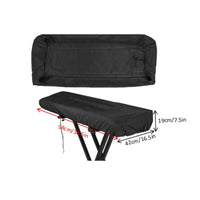 Oxford Cloth Keyboard Piano Cover Silver-Coated Waterproof Keyboard Cover Drawstring Music Accessory Rectangular