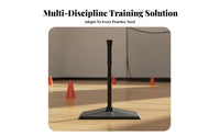 Anti-Slip Base Baseball Batting Tee Flexible 180° Top Rubber Batting Practice Tee Easy Setup for Beginners, Adults, Outdoor Use