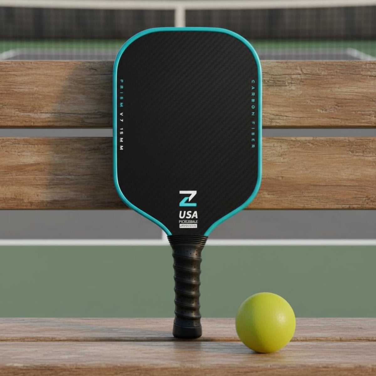 Carbon Fiber Pickleball Paddle Large Sweet Area Carbon Fiber Pickleball Racket Textured Twist Paddle Abrasion Resistant