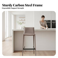 utilitarian Aesthetic Saddle Seat Barstool Modern Design Highrear support Saddle Stool with supportrest Bar Chair Minimalist aesthetic for Homeowners, Family, Guests, Kitchen Island, Cafe, Dining Room