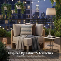 4 Pieces Modern Nordic & design 4-Piece Conversation Set Weather-Resistant Outdoor Furniture long-lasting Patio Seating Group Woven decorative elements for Hotel Managers, Restaurant Owners, Balcony, Garden, Backyard, Porch