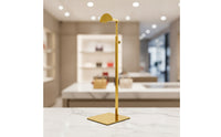 Handbag Display Stand Adjustable-Height Purse Display Stand Freestanding Bag Holder with Square Base for Boutiques, Retail Stores, Showrooms, Closets