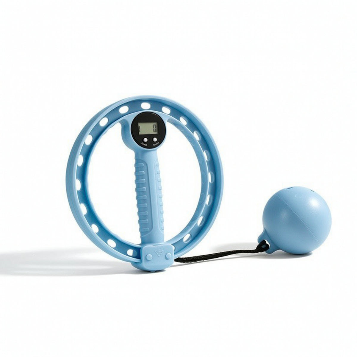 Portable Handheld Fitness Circular Frame with Weighted Ball Lightweight Smart Fitness Circular Frame with Digital Counter Long-Lasting for Office
