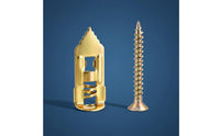 4 Pieces Drywall Anchor Rustproof Expansion Screw High Carbon Steel Metal Drywall Plug for Wood Board, Ceiling
