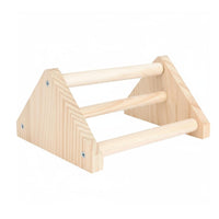 Natural Wood Wooden Chick Perch Easy Assembly Chick Training Perch Parrot Tabletop Intended for Chicks, Chicken Coop, Brooder
