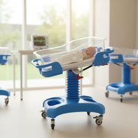 Adjustable Infant Bed Angled Design Portable Infant Bed Anti-Reflux Tilting Newborn Crib for Newborns, Maternity Center, Hospital