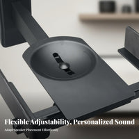 Adjustable Speaker Wall Mount Universal Compatibility Speaker Wall Mount Solid Metal Construction for Home Theater Enthusiasts, Audio Studio