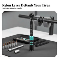 17 Pieces Cycle Tension Wrench Set High Precision Cycle Servicing Tool Click Type Mini Tension Wrench Kit for Bikers, Biking, Workshop, Trail Riding