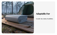 Aluminum Foil Mat Thickened Design Thermal Foil Mat Heat Reflective Sleeping Pad for individual'spackers, Awaydoor Mealkers, Tent Interior, Home Use