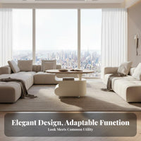 Modern design Rolling Couch Table With casters Rolling C-Table 2-Tier Storage Household Furniture Multipurpose for Apartment Dwellers, Homeowners, Students, Living Room, Bedroom, Home Office, Kitchen