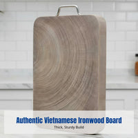 Vietnam Ironwood Chopping Board, Durable Wood, Double-Sided, For Kitchen
