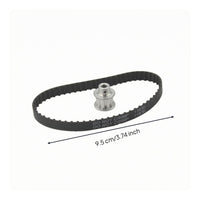 Timing Belt Metal Set Timing Belt Pulley Rounded Cogs Mechanical Part