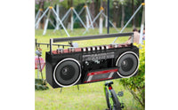 Twin Speakers Portable Radio Cassette Recorder Stereo Sound Bluetooth Cassette Player Recorder Multiple Power Options for Seniors