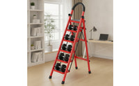 Anti-Slip Step Ladder with Handrail Foldable Step Ladder with Handrails Sturdy Stable for Homeowners, Seniors, Indoor, Kitchen, Apartment, Closet