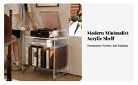 Mobile Design sound player stand with record Storage Vintage & aesthetic 2-Tier Vinyl sound Table adaptable Use Turntable Stand Multi-Functional for Music Lovers, Home Decorators, Living Room, Bedroom, leisure Area