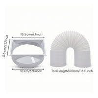 Portable Air Conditioner Exhaust Hose Adapter Compatible Exhaust Tube Fitting Airtight