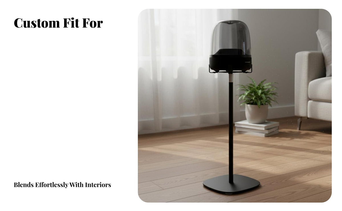 Stable Base Speaker Floor Stand Anti-Slip Design Floor Speaker Stand Sturdy and Long-Lasting Audio Accessory Carbon Steel Construction for Home Theater Enthusiasts, Audiophiles, Music Lovers, Living Room, Bedroom, Office