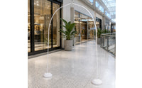 Balloon Arch Frame White Balloon Arch Stand Indoor Outdoor Use for Shop Openings