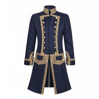 Colonial Tailcoat Vintage Style Colonial Coat High Detail Tailcoat for Stage Performance
