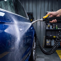 Pressure Sprayer with Hose Compact Handheld Spray Spraying Apparatus One-Handed Handheld Pressure Washer Nozzle for Car Cleaners, Film Installation