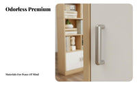 Living Room Beverage Rack Decorative Design Multi-Compartment Display Shelf Large Capacity Freestanding Display Shelf for Entrance, Home Bar Area