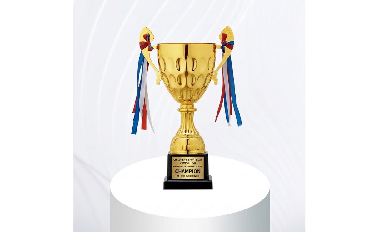 Personalized Gold Cup Trophy Custom Cup Trophy with Base Polished Engraving for Students, Kids, Sports Tournaments, School Competitions