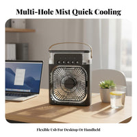 5-Spray Outlet Cooling Fan Quiet Function Desktop Misting Fan Plug-in Desktop Chiller Energy Saving Individual Air Chiller