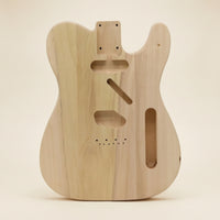 Traditional Design Style Electric Guitar Body with Screw Attached Neck on Poplar Guitar Body Customizable Instrument Part for Luthier, Hobbyists