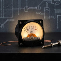 Warm Backlight Panel Mounted VU Meter Clear Cover Analog VU Meter Square Front Plate